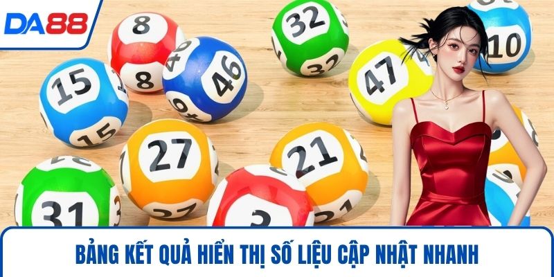 Xổ Số DA88 – Tham Gia Quay Thưởng, Đổi Đời Sau 1 Đêm 2026 1 Bảng kết quả hiển thị số liệu cập nhật nhanh