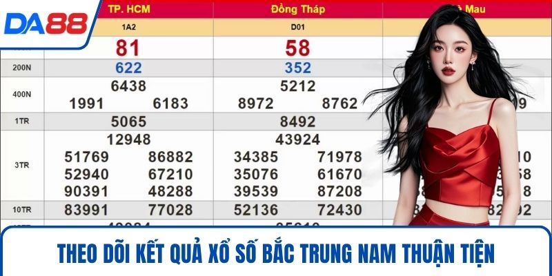 Xổ Số DA88 – Tham Gia Quay Thưởng, Đổi Đời Sau 1 Đêm 2026 2 Theo dõi kết quả xổ số Bắc Trung Nam thuận tiện